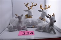 Vintage K's Collection White & Gold Deer