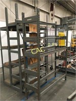 4pc Asst Size Metal Shelving Units