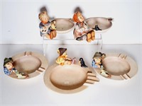 5 Hummel Ashtrays