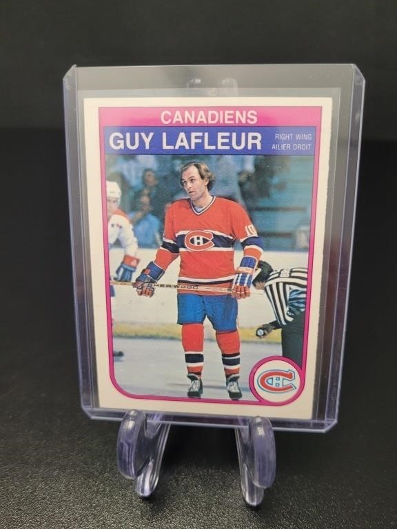 1982 O Pee Chee, Guy Lafleur hockey card