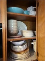 Two caibinets of dishes