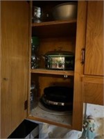 3 Cabinets of dishes