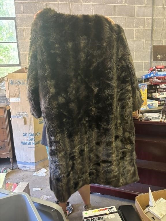 long fur coat, fur vest, fur shawl. no sizes