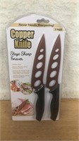 C8) 2 NEW COPPER KNIVES
