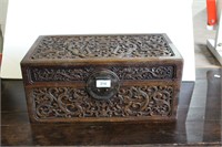 Good Huanghuali Carved Document Chest,