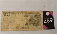 Foreign Currency Bank Indonesia 500