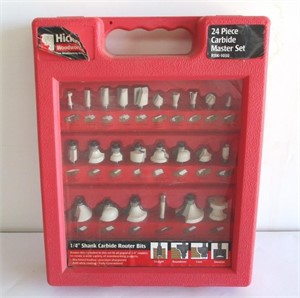 24 Piece router bits 1/4 shank
