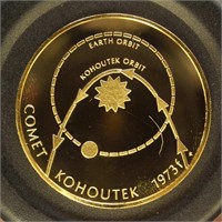 Franklin Mint Sterling Silver Medal, Comet Kohoute