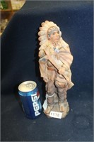 CERAMIC INDIAN CHEIF STATUE