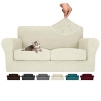 MAXIJIN 3 Piece Couch Covers for 2 Cushion Couch