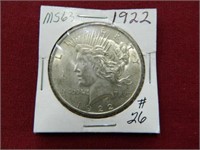 1922 Peace Silver Dollar - MS63