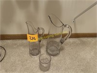 2 - Nickle Plate Glass Co. Richmond Pitchers &