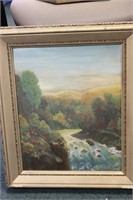 An Antique Oil on Board Painting