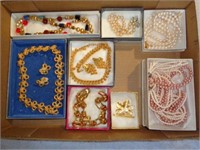 Flat Box of Costume Jewelry