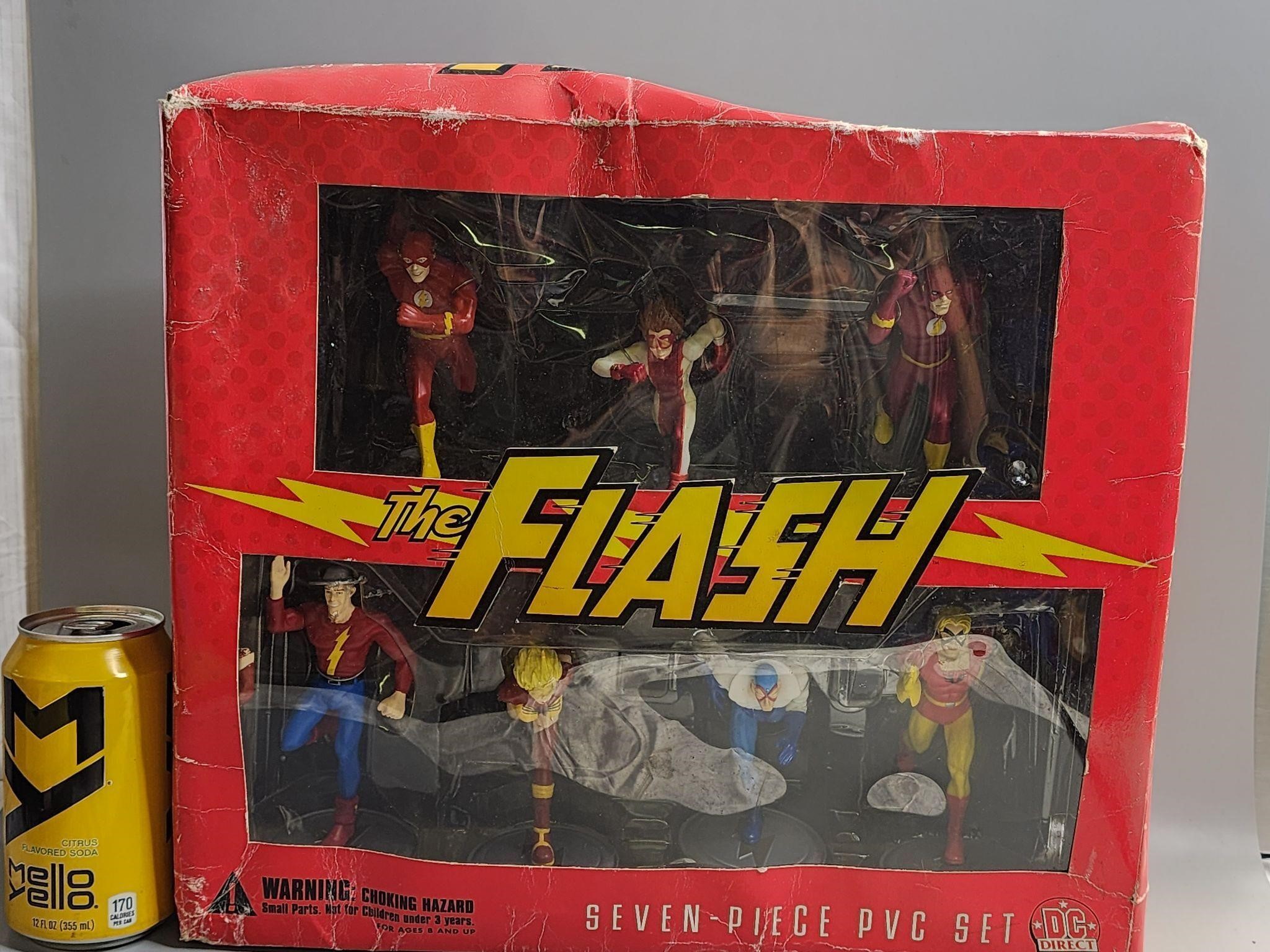 THE FLASH 7 FIGURE SET Justice League/Justice