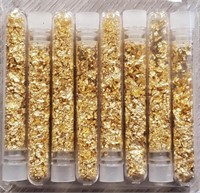 (8) Vials of Gold Foil Leaf Flakes #3