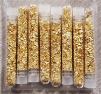 (8) Vials of Gold Foil Leaf Flakes #2