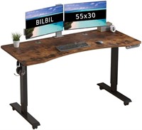 55" x 30" Curved Electric Standing Desk