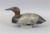Early Canvasback Drake Duck Decoy by Unknown MI