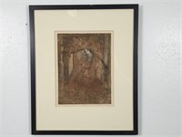 Original Framed Etching  17.5" x 21"