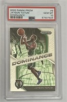 2020 Panini Prizm Dominance #9 Jayson Tatum PSA 10