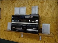 Radio with Shelf and Brackets - Buyer to Remove