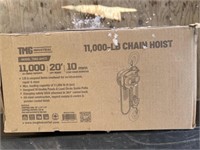 Unused 5 Ton 20' Lift Chain Hoist
