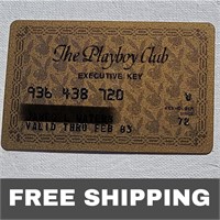 Vtg The Playboy Club Executive Key Card exp 1983