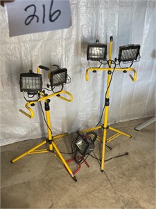 Work lights with stands