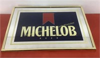 * Michelob beer advertising mirror 25 x 17