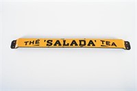 RARE THE 'SALADA' TEA PORCELAIN PUSH BAR