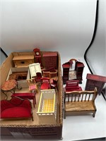 Assorted doll furniture