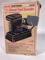 Craftsman 1/3 Sheet Pad Sander W/Box