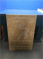 Wooden Indianapolis colts sign