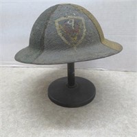 Helmet Military - marked 9 - rusty