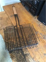 Grill fire cooking basket