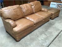 Nice Pennsylvania House Leather Sofa And Ottoman