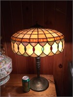 Stained Glass Lamp  23" Tall as is