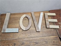 LOVE Wooden Hanging LETTERS Like NEW
