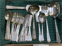 ROGERS SILVER PLATE FLATWARE "LA TOURAINE" PATTERN