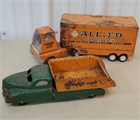 2 early toy trucks