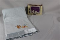 Disney Baby Blanket, And Silver Plated Frame