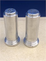POSSIBLY STERLING SILVER SALT AND PEPPER