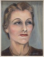 CLARICE HOLLOWAY (TEXAS, 1905-1989) PORTRAIT LADY