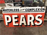 Original Pears soap enamel sign apprx 6 x 3 ft