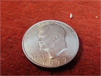 1972 D 1$ Eisenhower US Coin.