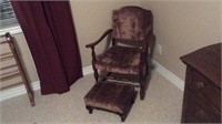 Arm Chair With Footstool