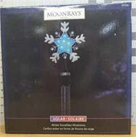 Moonrays light up winter snowflake wind chime