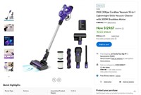 Fb3477 INSE Cordless Stick Vacuum Cleaner