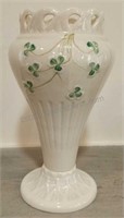 Belleek Shamrock Vase